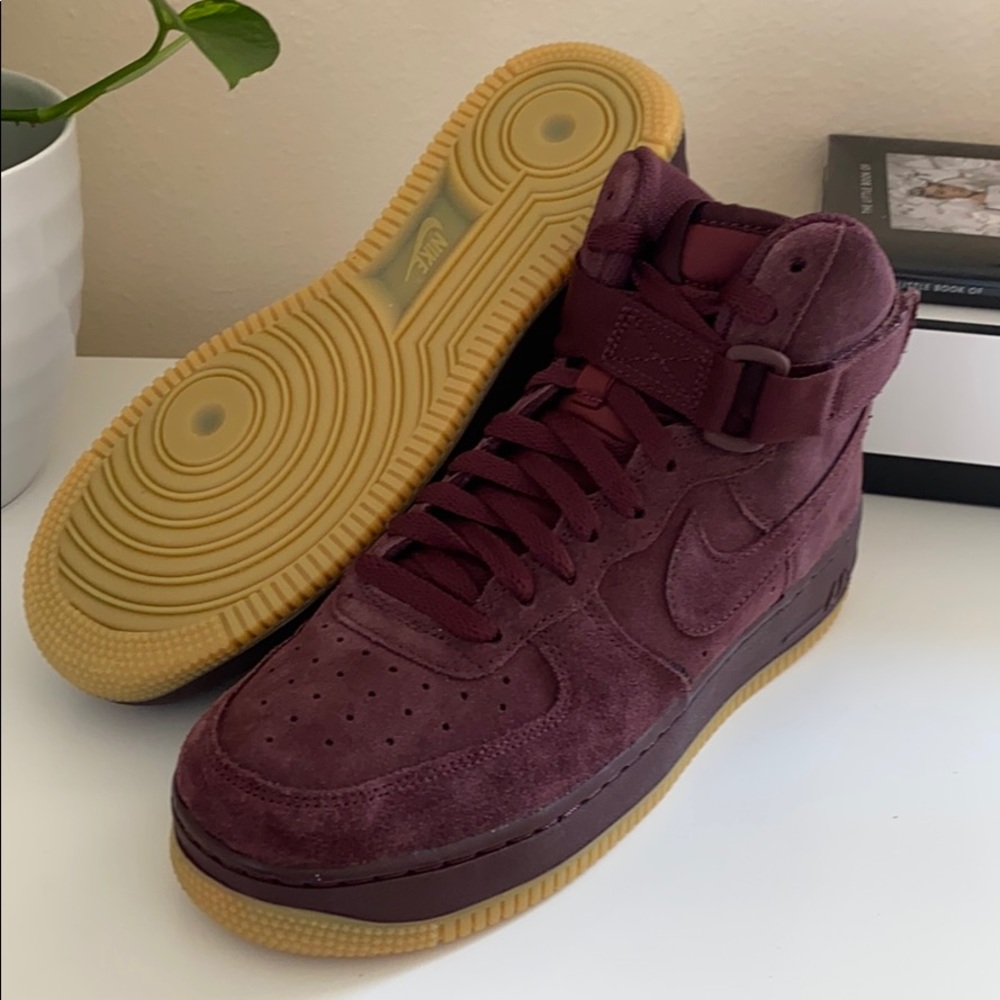 New Nike Air Force 1 Burgundy shoes - Picture 8 of 8